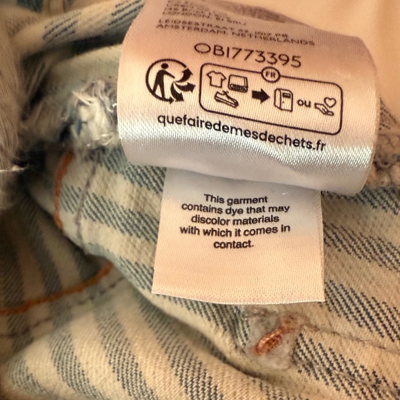 Free People Women’s Moxie Railroad Low-Slung Barrel Jeans - Picture 9 of 14